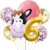 Imagen de Set Globos Metalizados Animal Vaca Cabeza Granja Cumpleaños