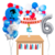 Imagen de Combo Cumpleaños Kit Globos Sonic