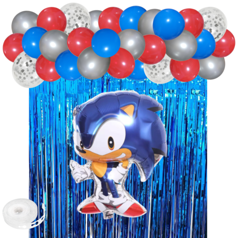 Kit Combo Sonic Deco Cumpleaños