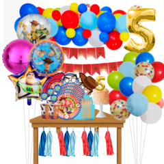 Combo Cumpleaños Kit Globos Toy Story Decoración - tienda online