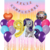 Combo Cumpleaños Globos Temática Pony Violeta en internet