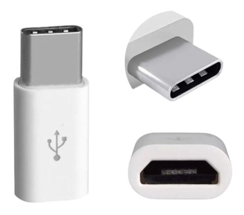 Adaptador OTG Micro USB V8 A USB Tipo C