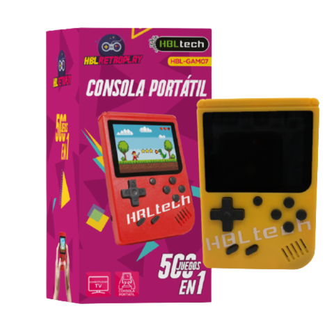 Consola Portátil Hbl 8bits Pocket + 500 Juegos