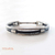 Bracelete De Prata Com Detalhe Em Couro - comprar online