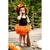 Vestido Tutu Halloween Bicolor Laranja e Preto - comprar online