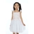 Vestido Ísis em Paetê saia em camadas - Branco - comprar online
