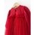 Vestido Zara de tule manga longa com brilho - Vermelho - Tutus Lovers