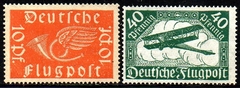 00110 Alemanha Reich Aéreos 1/2 Cornetal Postal e Avião N