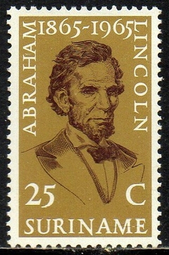 00165 Suriname 406 Abraham Lincoln NNN