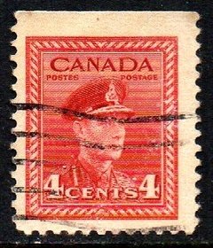 00178 Canada 209 George VI Selo de Carnet U (a)