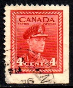 00178 Canada 209 George VI Selo de Carnet U (b)