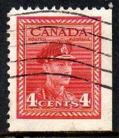00178 Canada 209 George VI Selo de Carnet U (c)