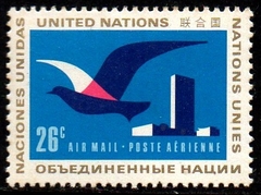 00222 Nações Unidas Aéreos 21 Pássaro e Sede da ONU NN