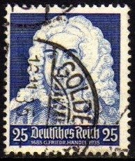 00408 Alemanha Reich 534 M£sicos Bach Haendel Schutz U