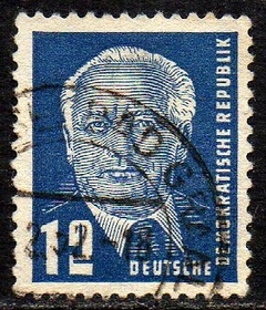 00611 Alemanha Oriental DDR 6 Presidente Pieck U (b)