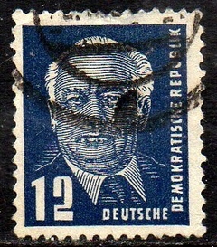 00656 Alemanha Oriental DDR 70 Presidente Pieck U (b)