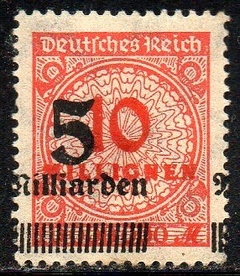 00705 Alemanha Reich 313 Numeral Sobrecarga Deslocada NN