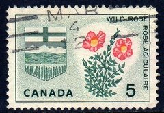 00835 Canada 351 Brasão e Flores U