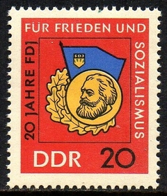 00898 Alemanha Oriental DDR 865 Juventude Socialista Karl Marx NNN