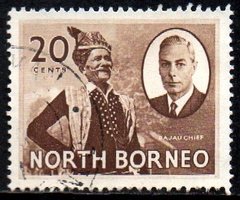 01171 Borneo do Norte 288 Chefe Nativo Bajau U (b)