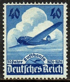 01389 Alemanha Reich Aéreos 54 Avião da Lufthansa N
