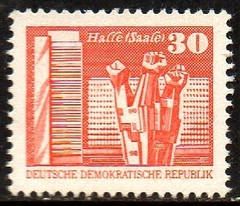01425 Alemanha Oriental DDR 2239 Construções Socialistas NNN