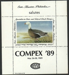 01679 EUA Souvenir Exposição Caça aos Patos Compex 89 NNN