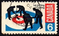 01715 Canada 411 Jogo de Curling Esportes Selos de Carnet U (a)