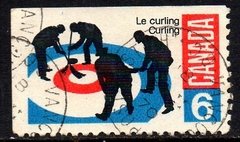 01715 Canada 411 Jogo de Curling Esportes Selos de Carnet U (b)