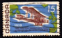 01722 Canada 415 Vôo Transatlântico Selos de Carnet U