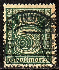 01955 Alemanha Reich Serviço 16 Numeral U