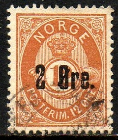 01982 Noruega 45 Numeral U (a)