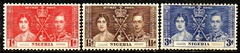 02090 Nigéria 49/51 Coroação de George VI NN / N
