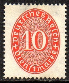02230 Alemanha Reich Serviço 88 Numerais NNN
