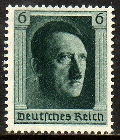 02472 Alemanha Reich Selo do Bloco 8 Efigie de Hitler NNN