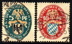 02543 Alemanha Reich 368/69 Brasões U (b)