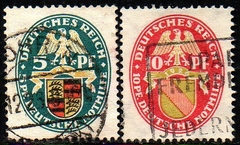 02551 Alemanha Reich 390/91 Brasões U (c)