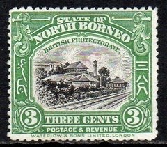 02606 Borneo do Norte 214 Estrada de Ferro Trem N