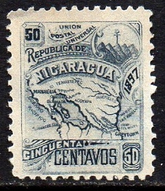02664 Nicaragua 95 Mapa da Região com filigrana N (a)