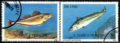 02666 São Tomé e Príncipe 1264ED/EE Peixes Diversos U