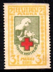 02758 Estonia 47 Cruz Vermelha sem denteação horizontal N