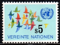 02764 Nações Unidas Viena 05 Pássaros Estilizados NN
