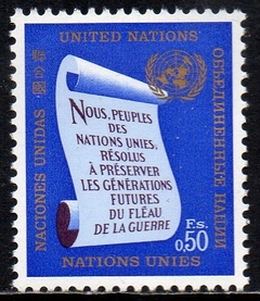 02789 Nações Unidas Genebra 05 Declaração Contra a Guerra NNN