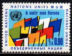 02808 Nações Unidas Genebra 10 Bandeira das Nações NNN