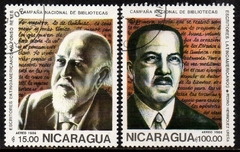 02985 Nicaragua Aéreo 1137/38 Bibliotecas U