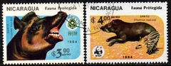 03129 Nicaragua Aéreos 1080/81 Fauna Protegida U