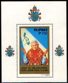 03224 Filipinas 1213/16 Bloco 15 Visita do Papa João Paulo II NNN - comprar online