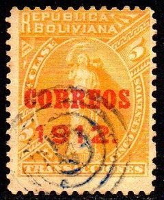 03288 Bolívia 94 Fiscal Postal Justiça com sobrecarga U