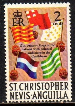 03353 Saint Christopher Nevis Anguilla 222 Bandeiras NNN