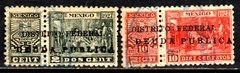 03486 México Selos Fiscais Distrito Federal Deuta Publica 1927 U